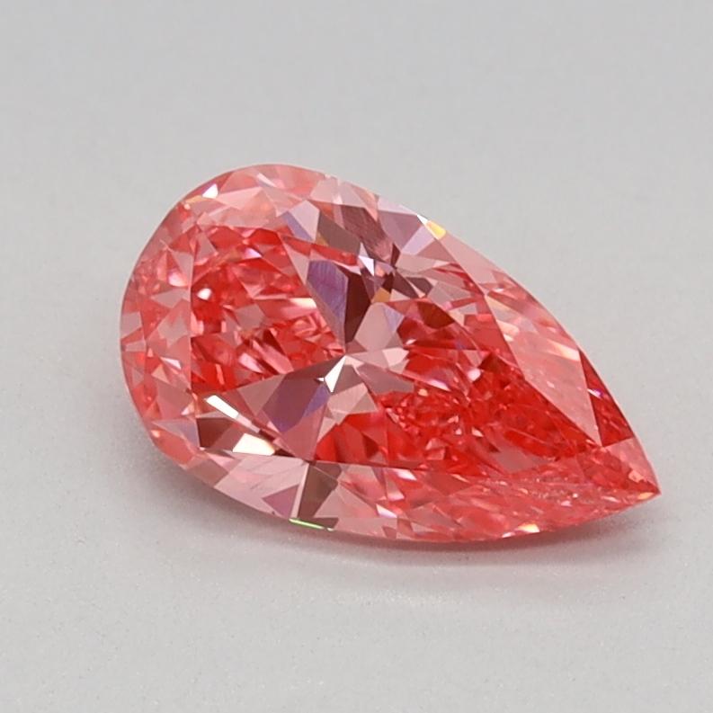 0.60 Ct. Fancy Vivid Pink Pear Lab Grown Diamond