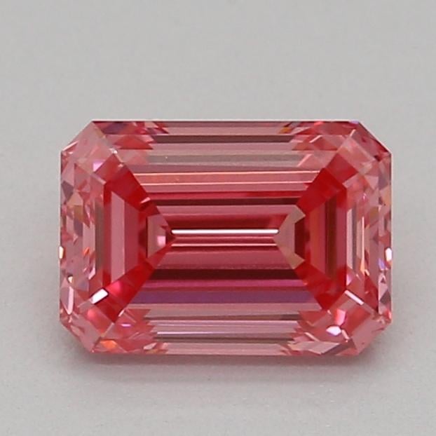 0.52 Ct. Fancy Vivid Pink Emerald Lab Grown Diamond