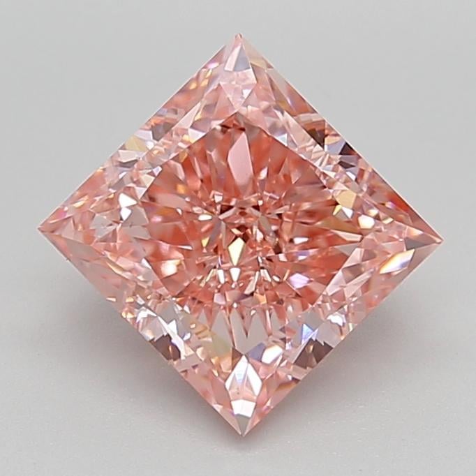 2.96 Ct. Fancy Vivid  Pink Princess Lab Grown Diamond