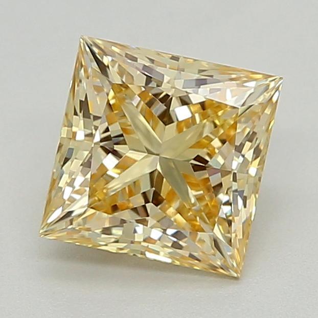 1.02 Ct. Fancy Light  Yellow Princess Lab Grown Diamond