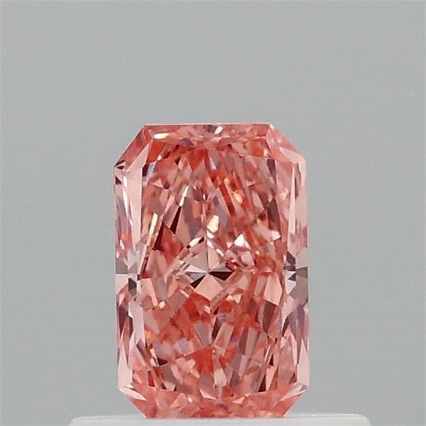 0.50 Ct. Fancy Vivid Orangy Pink Radiant Lab Grown Diamond