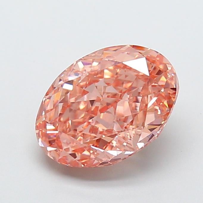 3.08 Ct. Fancy Intense Brownish Orange Oval Lab Grown Diamond