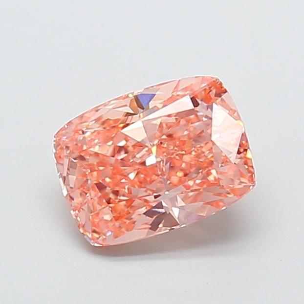 2.07 Ct. Fancy Intense Pink Cushion Lab Grown Diamond