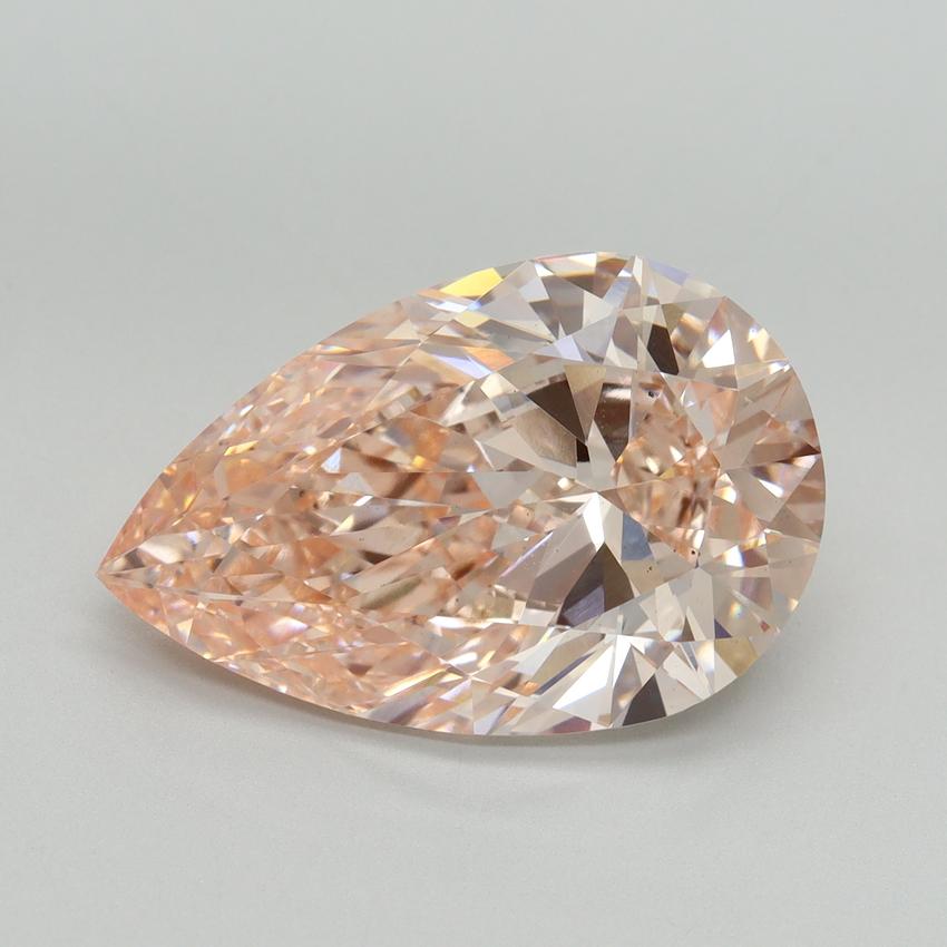 8.02 Ct. Fancy Intense Pink Pear Lab Grown Diamond
