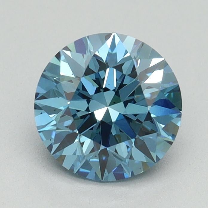 1.13 Ct. Fancy Vivid Blue Round Lab Grown Diamond