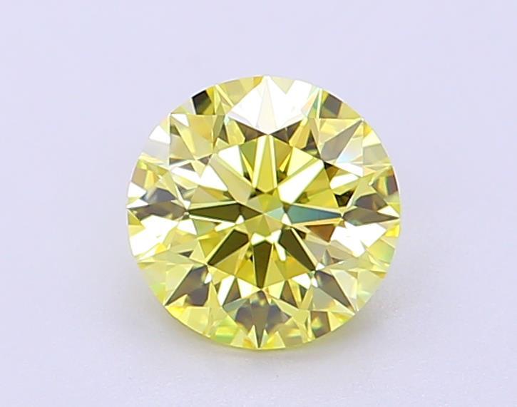 1.11 Ct. Fancy Intense  Yellow Round Lab Grown Diamond