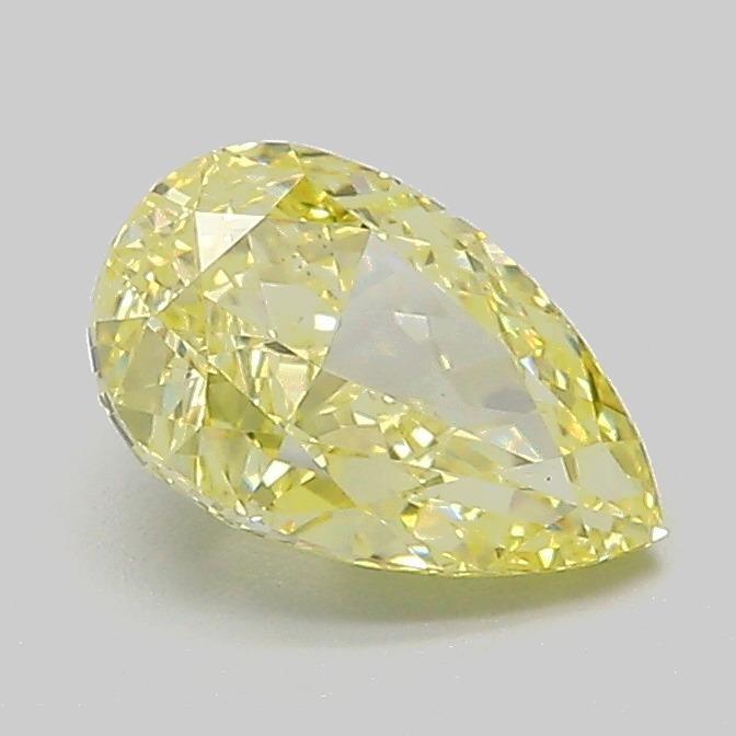 1.08 Ct. Fancy Intense Yellow Pear Lab Grown Diamond