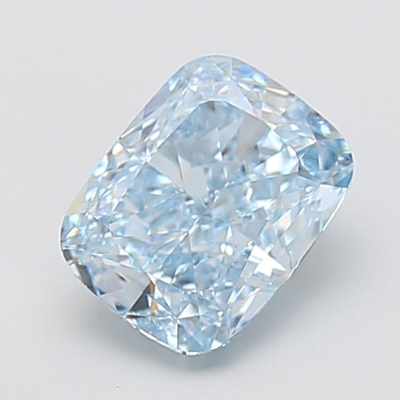 2.24 Ct. Fancy Vivid  Blue Cushion Lab Grown Diamond