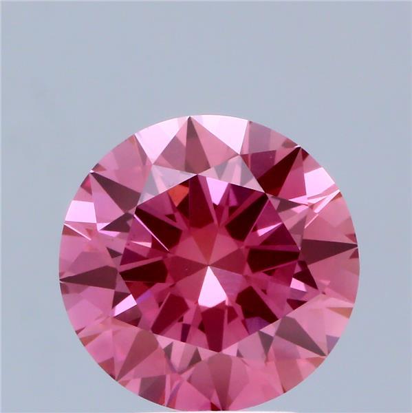 3.08 Ct. Fancy Vivid Pink Round Lab Grown Diamond