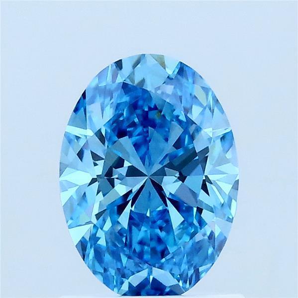 1.03 Ct. Fancy Blue Oval Lab Grown Diamond