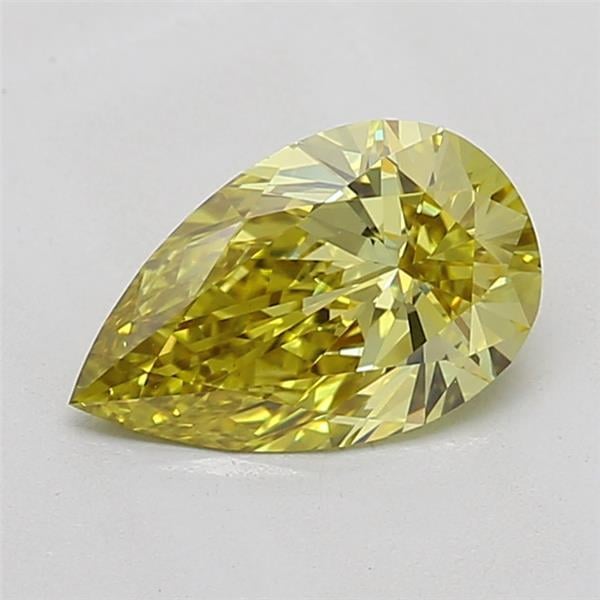 0.90 Ct. Fancy Intense Yellow Pear Lab Grown Diamond