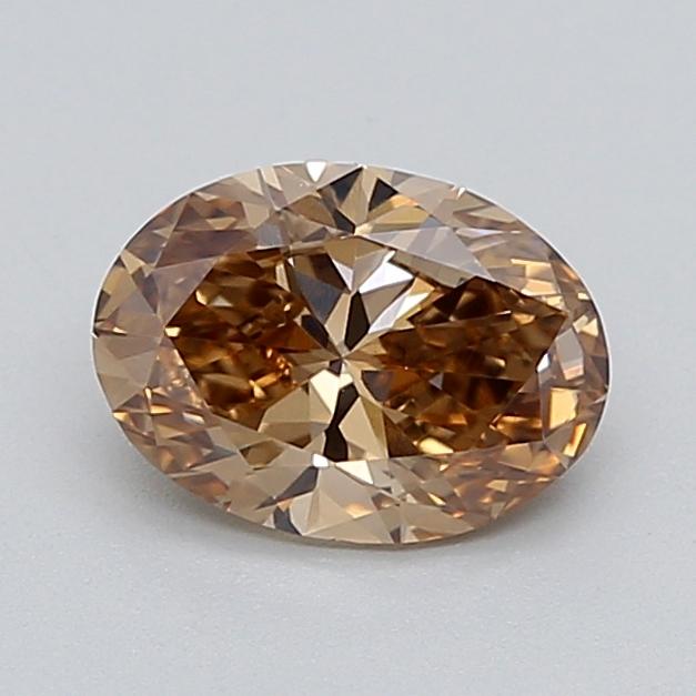 1.04 Ct. Light  Brown Oval Lab Grown Diamond