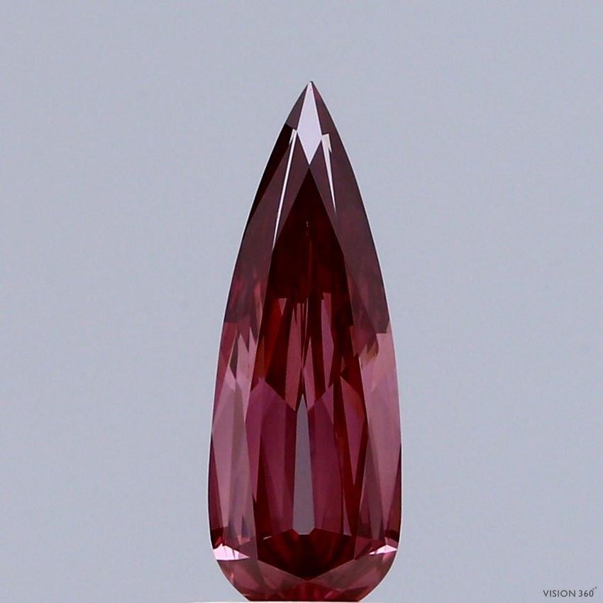 1.11 Ct. Fancy Vivid Pink Pear Lab Grown Diamond