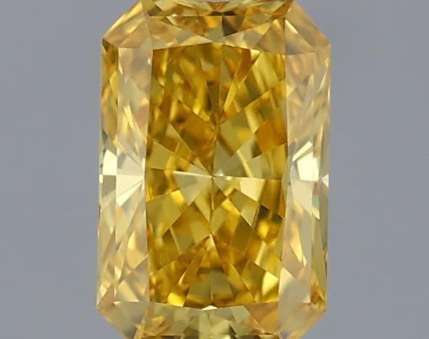 0.34 Ct. Fancy Vivid Yellow Radiant Lab Grown Diamond