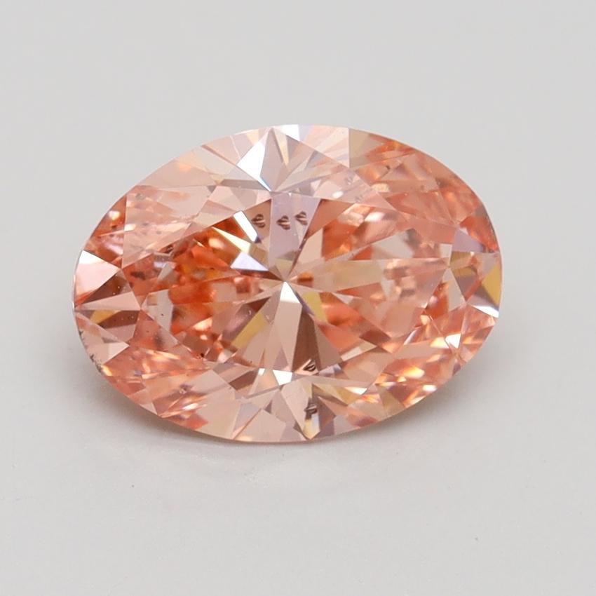 1.80 Ct. Fancy Intense Pink Oval Lab Grown Diamond