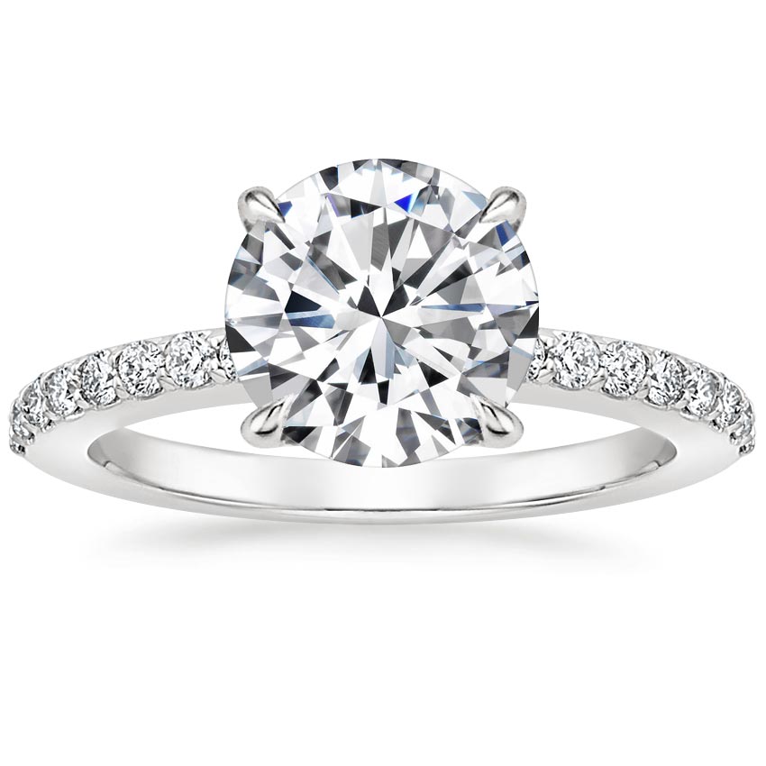 18K White Gold Luxe Elodie Diamond Ring (1/4 ct. tw.), large top view