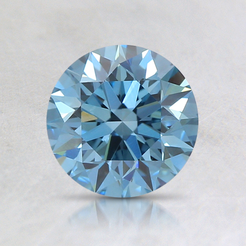0.92 Ct. Fancy Intense Blue Round Lab Grown Diamond