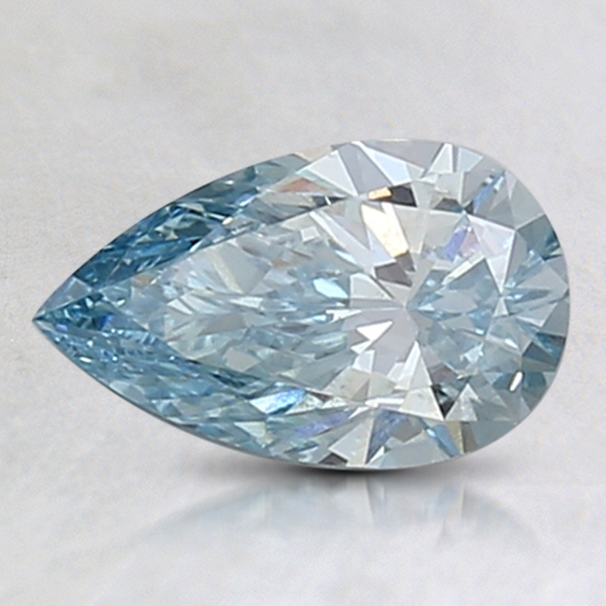 1.02 Ct. Fancy Greenish Blue Pear Lab Grown Diamond