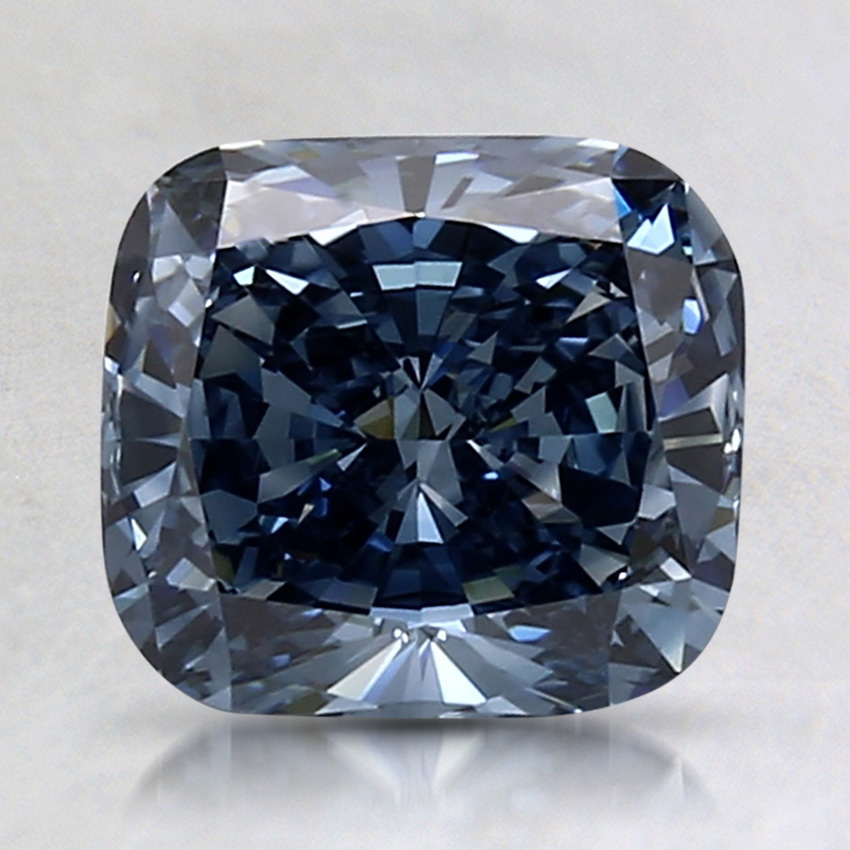 1.79 Ct. Fancy Vivid Blue Cushion Lab Grown Diamond