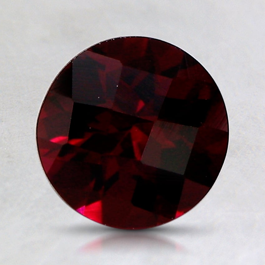 7.5x7.3mm Unheated Purple Modified Round Rhodolite Garnet