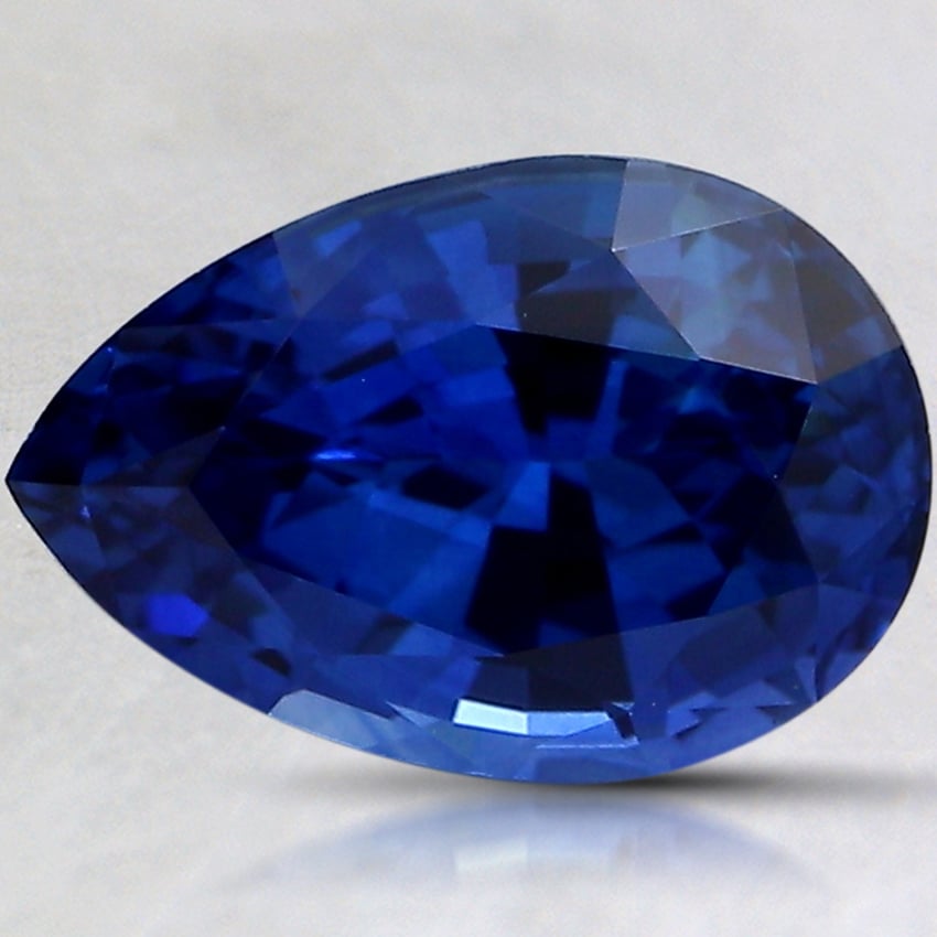 10.3x7mm Premium Blue Pear Sapphire