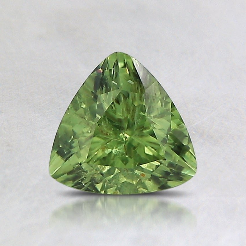6.1mm Unheated Green Trillion Montana Sapphire