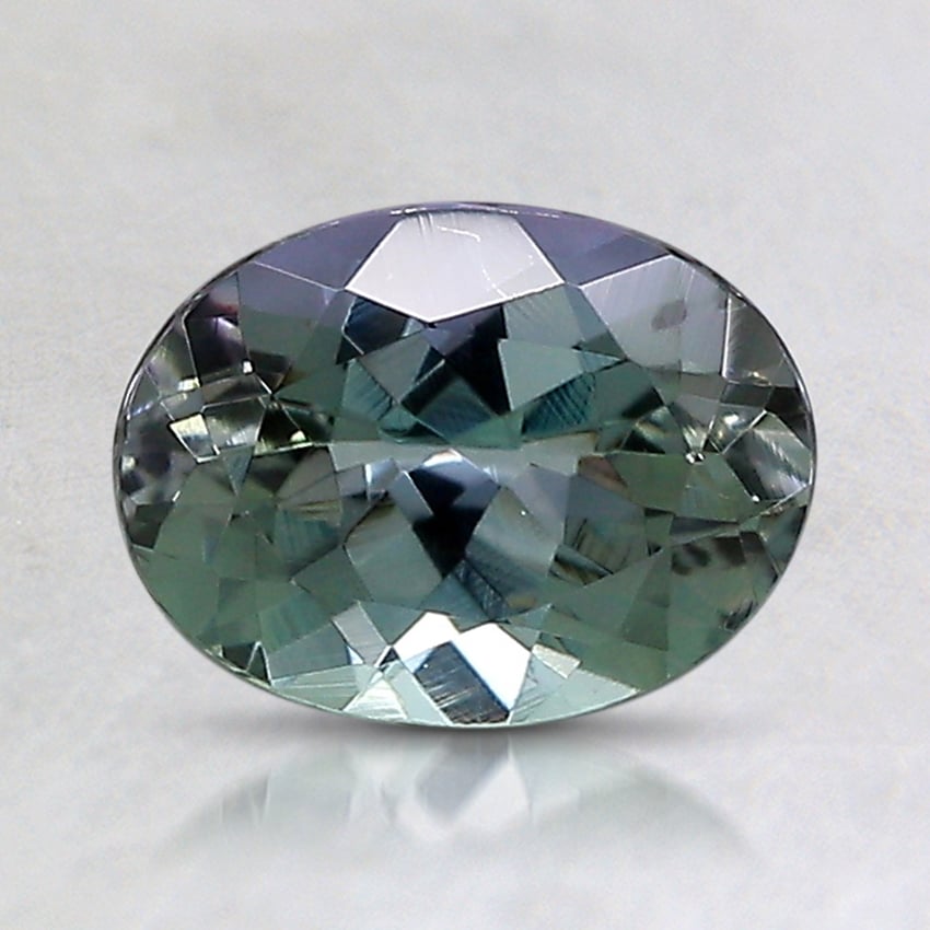 7.7x6.1mm Unheated Bi-Color Oval Tanzanite