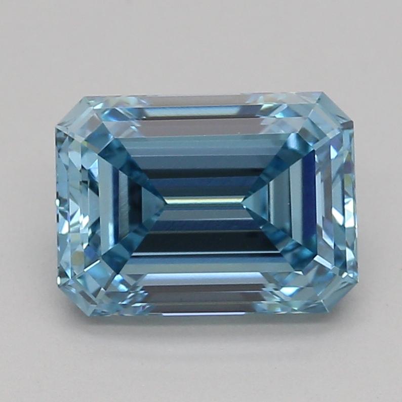 1.05 Ct. Fancy Vivid Blue Emerald Lab Grown Diamond