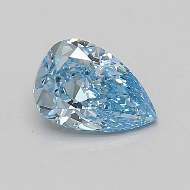 1.13 Ct. Fancy Vivid Blue Pear Lab Grown Diamond