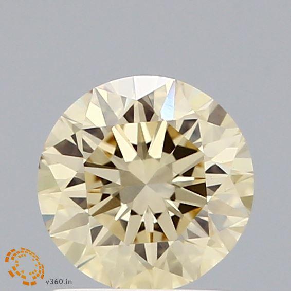 1.01 Ct. Fancy Yellow Round Lab Grown Diamond