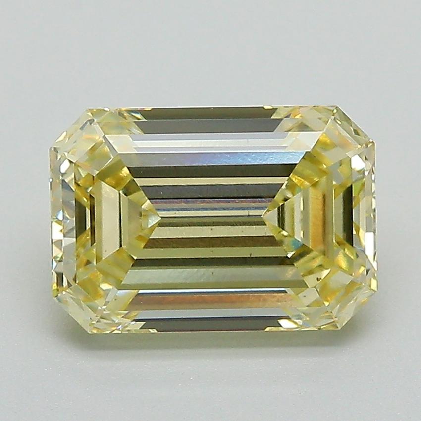 2.53 Ct. Fancy Yellow Emerald Lab Grown Diamond