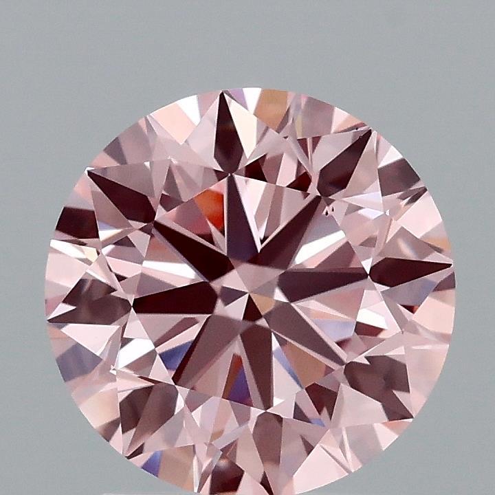 2.10 Ct. Fancy Vivid Pink Round Lab Grown Diamond