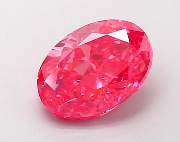 1.5 Ct. Fancy Vivid Pink Oval Lab Grown Diamond