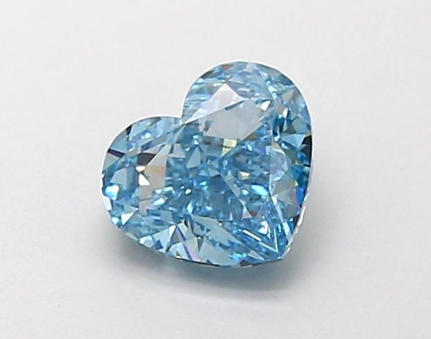 1.01 Ct. Fancy Vivid Blue Heart Lab Grown Diamond
