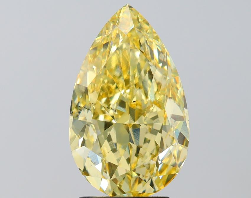 5.02 Ct. Fancy Intense Yellow Pear Lab Grown Diamond