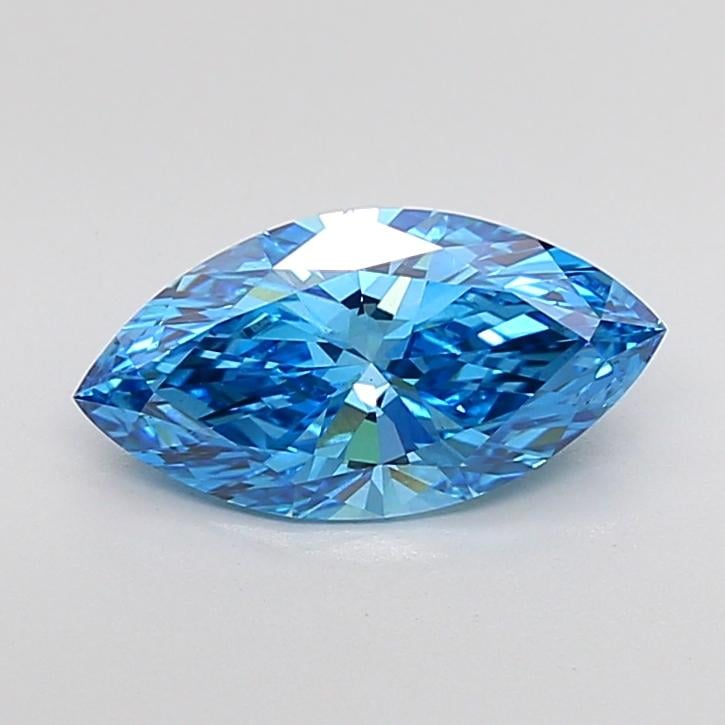 2.00 Ct. Fancy Vivid Blue Marquise Lab Grown Diamond