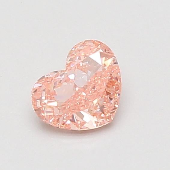 0.55 Ct. Fancy Vivid Pink Heart Lab Grown Diamond