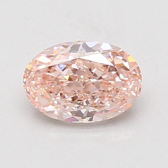 0.83 Ct. Fancy Vivid Pink Oval Lab Grown Diamond