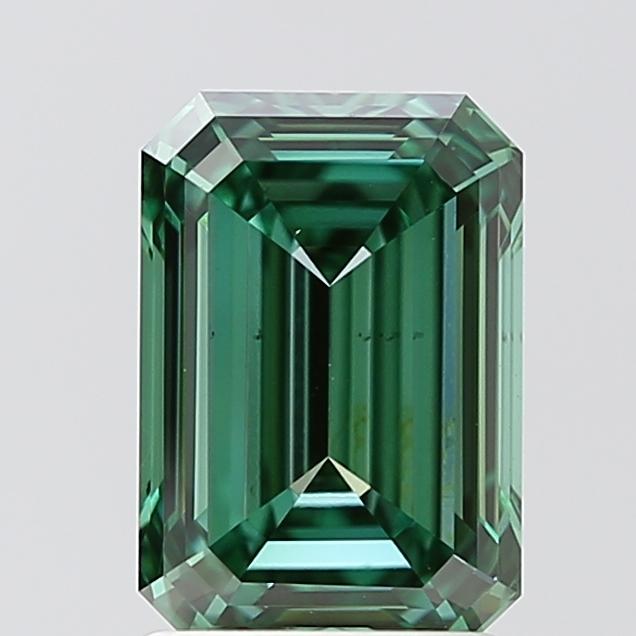1.87 Ct. Fancy Vivid Green Emerald Lab Grown Diamond
