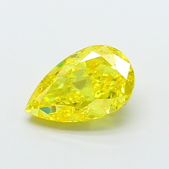 1.81 Ct. Fancy Vivid  Yellow Pear Lab Grown Diamond