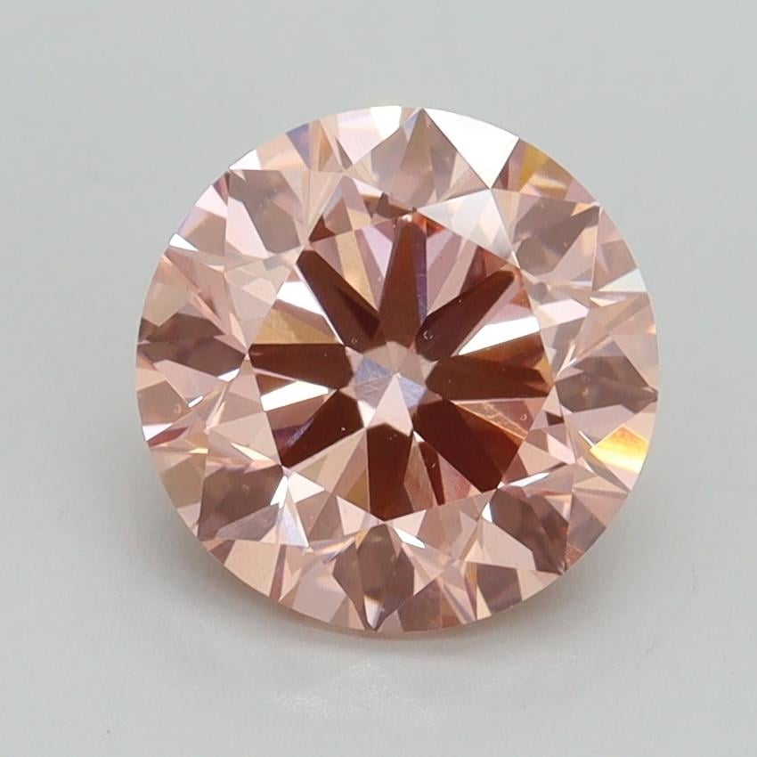 2.00 Ct. Fancy Intense Pink Round Lab Grown Diamond