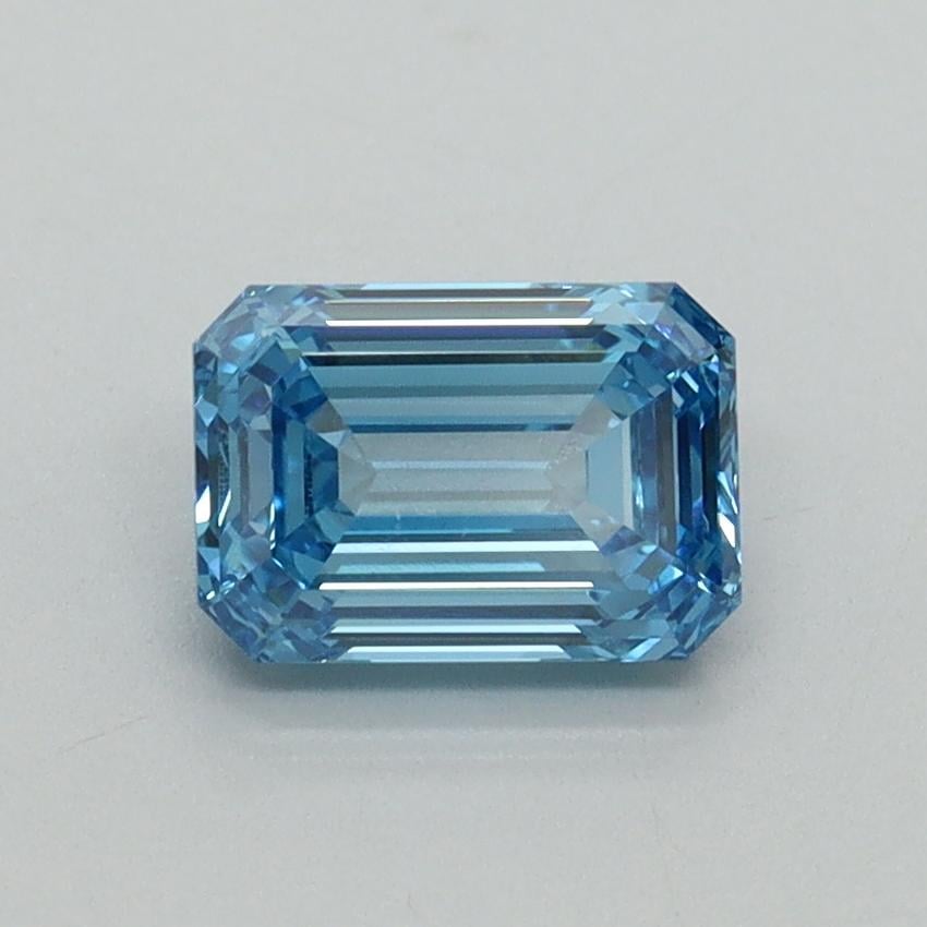 1.04 Ct. Fancy Vivid Blue Emerald Lab Grown Diamond