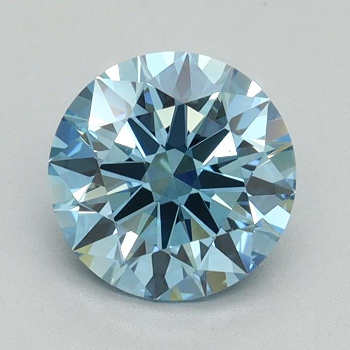 1.08 Ct. Fancy Vivid Blue Round Lab Grown Diamond