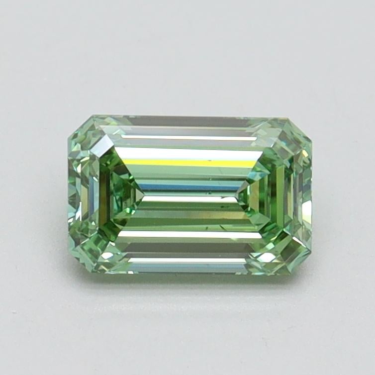 0.80 Ct. Fancy Vivid Green Emerald Lab Grown Diamond