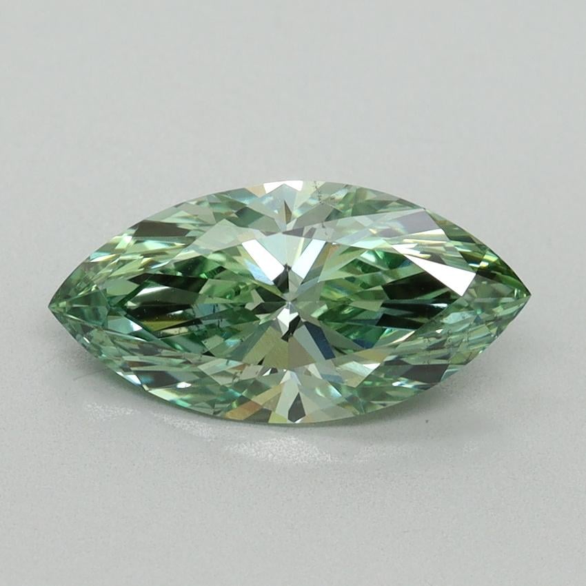 1.60 Ct. Fancy Vivid Green Marquise Lab Grown Diamond