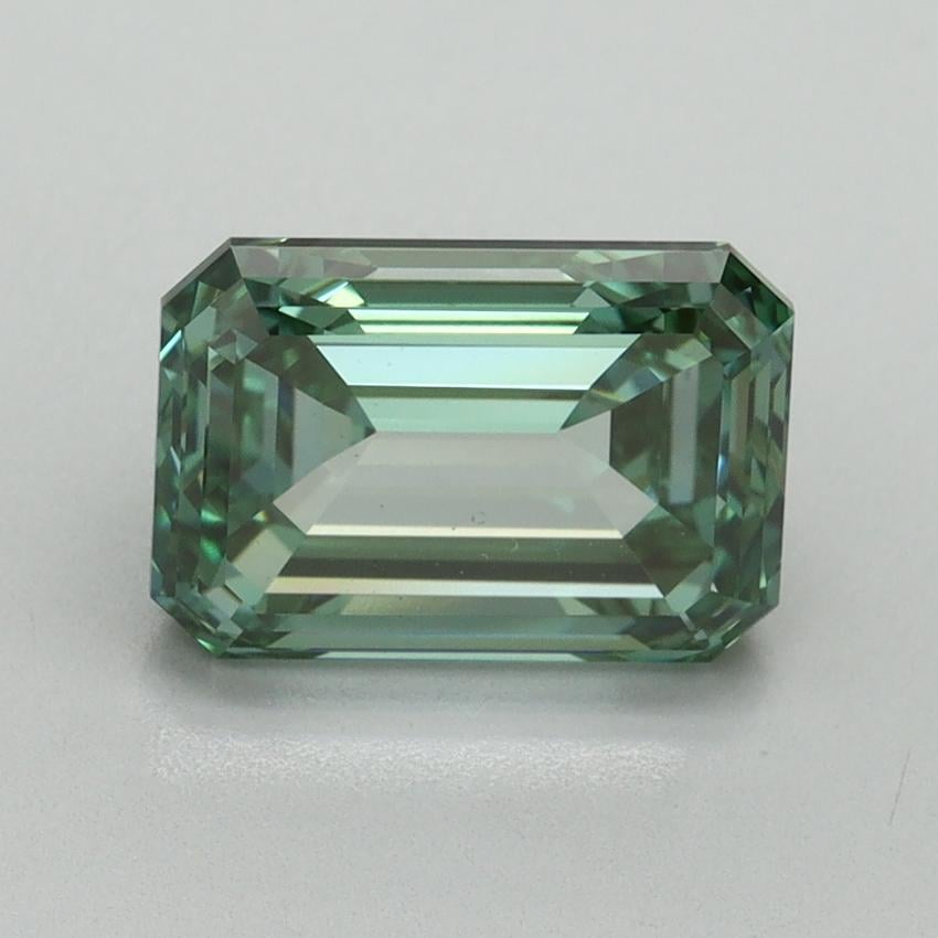 2.68 Ct. Fancy Vivid Green Emerald Lab Grown Diamond