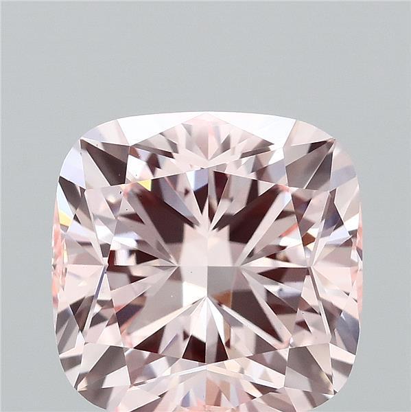 2.69 Ct. Fancy Intense  Pink Cushion Lab Grown Diamond