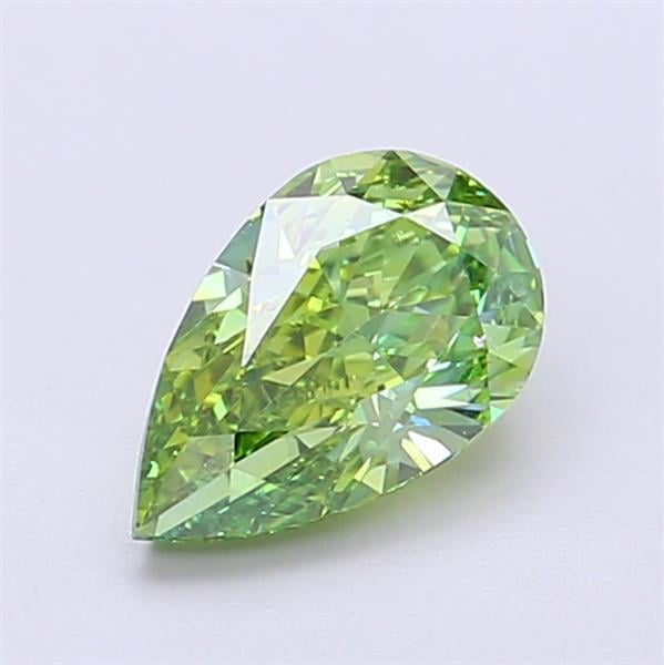 1.01 Ct. Fancy Vivid  Green Pear Lab Grown Diamond