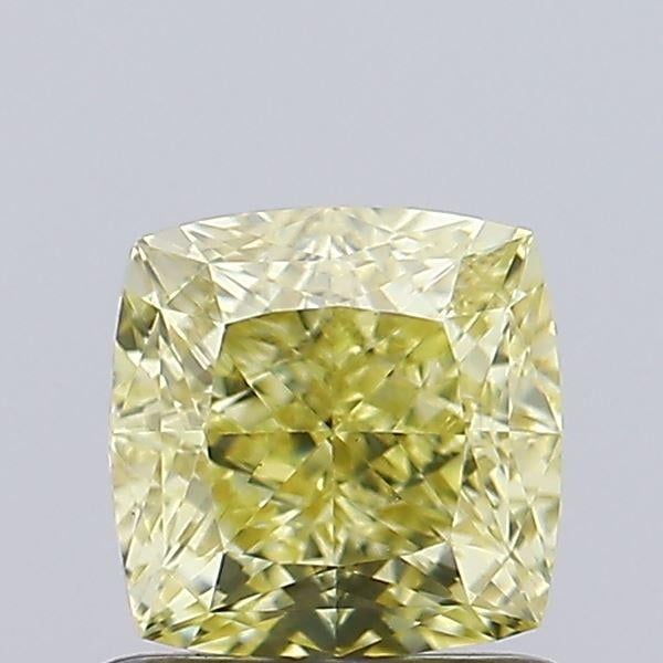 1.10 Ct. Fancy Yellow Cushion Lab Grown Diamond