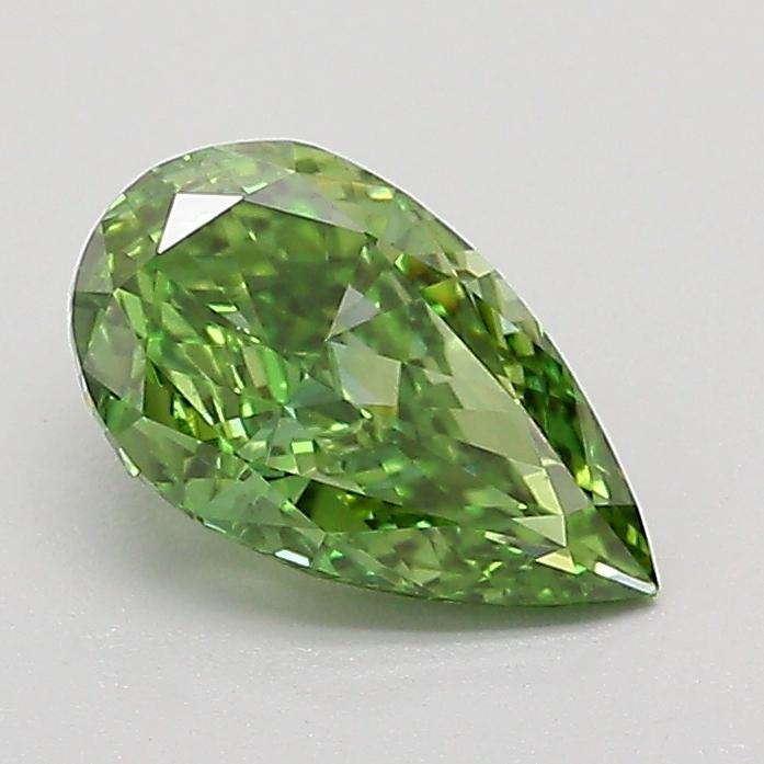 1.01 Ct. Fancy Vivid  Green Pear Lab Grown Diamond
